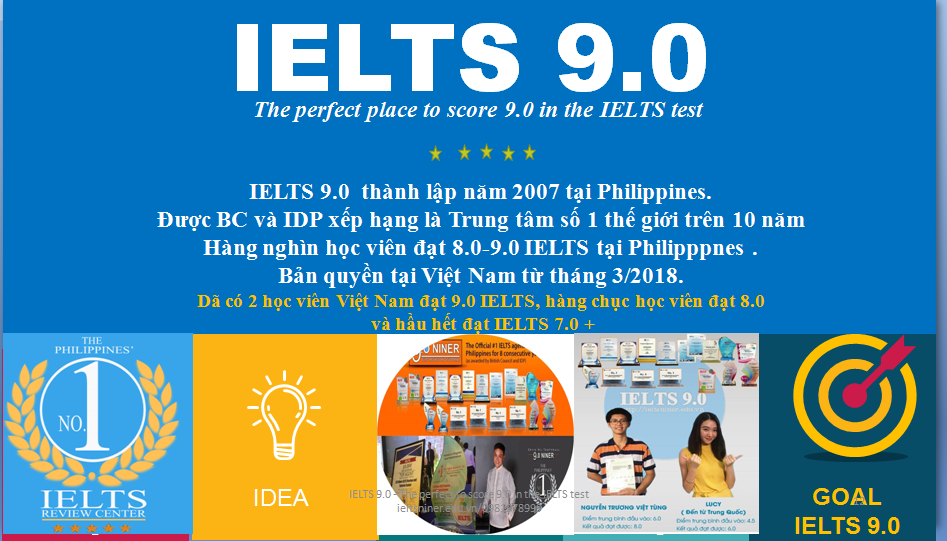 IELTS 9.0 – HỌC KHÔNG GIỚI HẠN