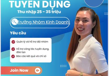 Trưởng Nhóm Kinh Doanh Bộ Phận Tư Vấn Tuyển Sinh